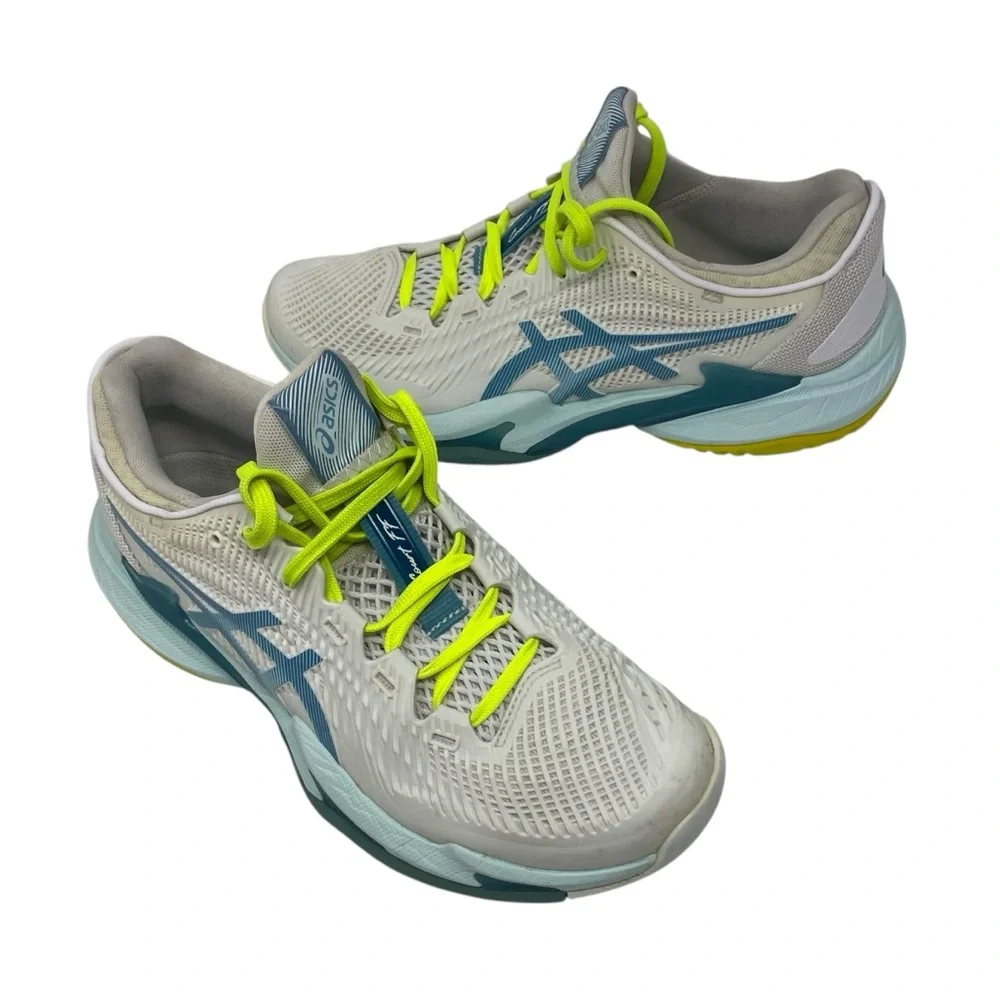 ASICS Wmns Court FF 3 White Soothing Sea‎ 1042A220-102 Women’s Size 8.5